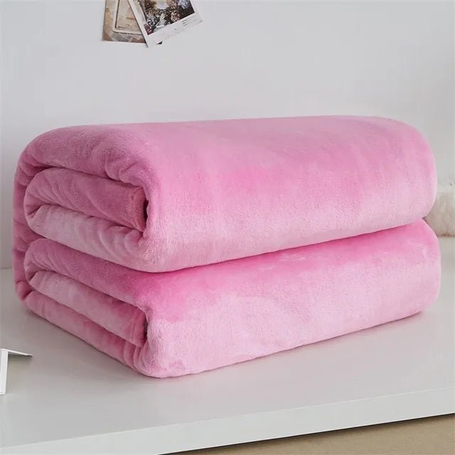 Bougie Soft Life Coral Fleece Travel Blanket - Bougie Cavelle LLC